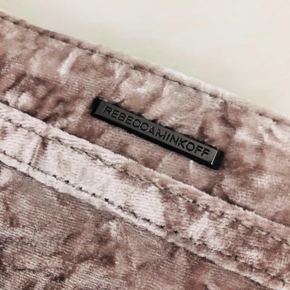 Rebecca Minkoff Velvet Mini Mac Crossbody in Putty - Picture 4 of 7